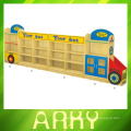 Cabinet de stockage de jouets en bois de bus touristique